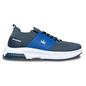 Brunswick Men’s Alpha Max Grey Navy Bowling Shoes