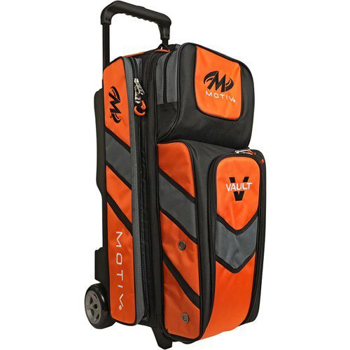 Motiv Vault 3 Ball Triple Roller Tangerine Bowling Bag